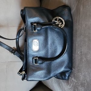 Michael Kors black leather purse